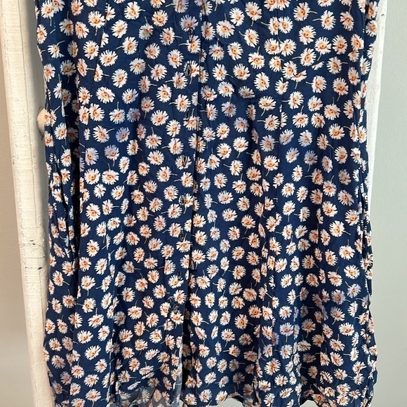 Band of Gypsies nwt floral button up sundress lace up back pockets small - Picture 4 of 12